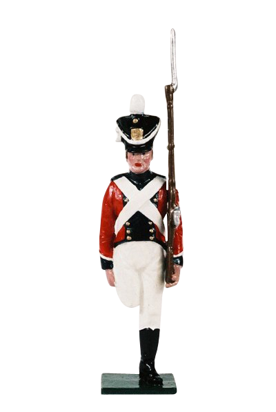 Tin toy soldier "Officer England infantry XVII cent." 54mm #M241 