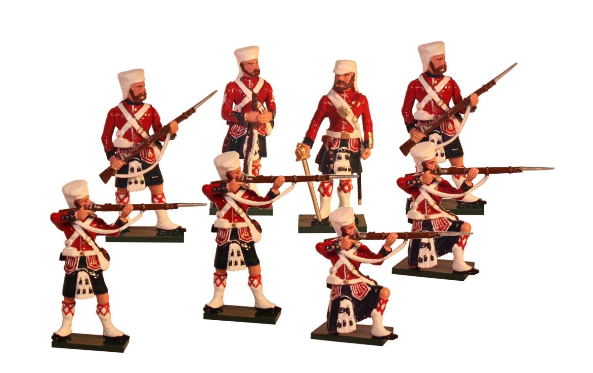 William BRITAIN Indian Mutiny britannique Highlanders capturer ennemis couleur 43097 