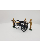 SF61-62 QUICK FIRING 1 PDR MAXIM GUN ON FIELD CARRIAGE WITH BRITISH CREW