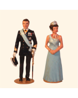 1000 Toy Soldier Set His Majesty Carl XVI Gustaf, King of Sweden and Her Majesty The Queen Painted
