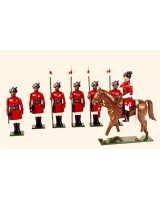 0066 Toy Soldiers Set 4th Regiment of Bengal Lancers 1900 Painted