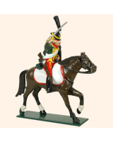 0757 1 Toy Soldier Trooper, lean forward, Horse leg stretched out Kit